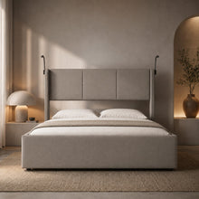 Modern Wingback Upholstered Bed