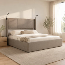Modern Wingback Upholstered Bed