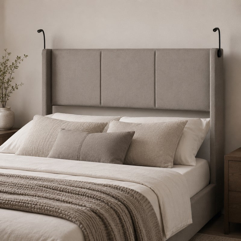 Modern Wingback Upholstered Bed