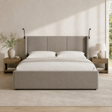 Modern Wingback Upholstered Bed