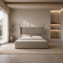 Modern Wingback Upholstered Bed