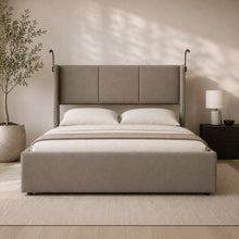 Modern Wingback Upholstered Bed