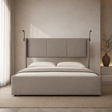 Modern Wingback Upholstered Bed
