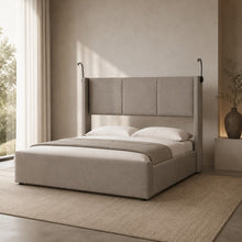 Modern Wingback Upholstered Bed