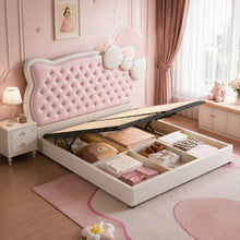 Pink Princess Upholstered Kids Bed