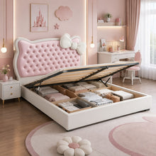 Pink Princess Upholstered Kids Bed