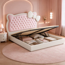 Pink Princess Upholstered Kids Bed