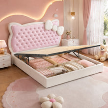 Pink Princess Upholstered Kids Bed