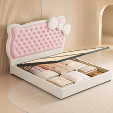 Pink Princess Upholstered Kids Bed