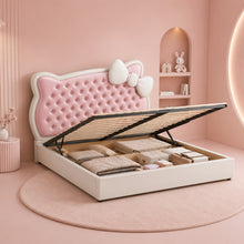 Pink Princess Upholstered Kids Bed