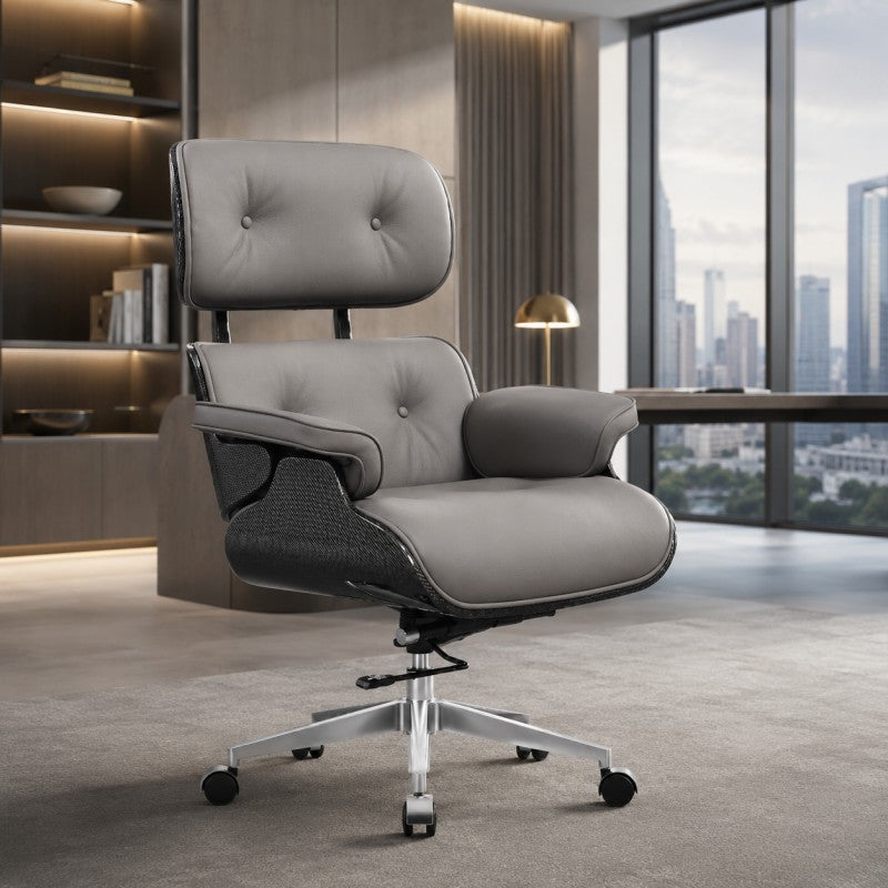 Swivel Lounge Office Chair – Gray