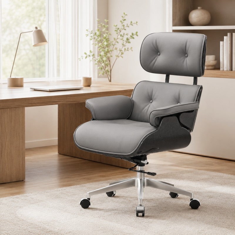 Swivel Lounge Office Chair – Gray