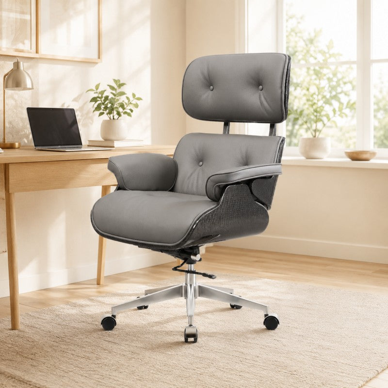 Swivel Lounge Office Chair – Gray