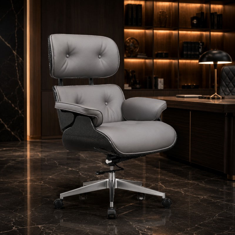 Swivel Lounge Office Chair – Gray