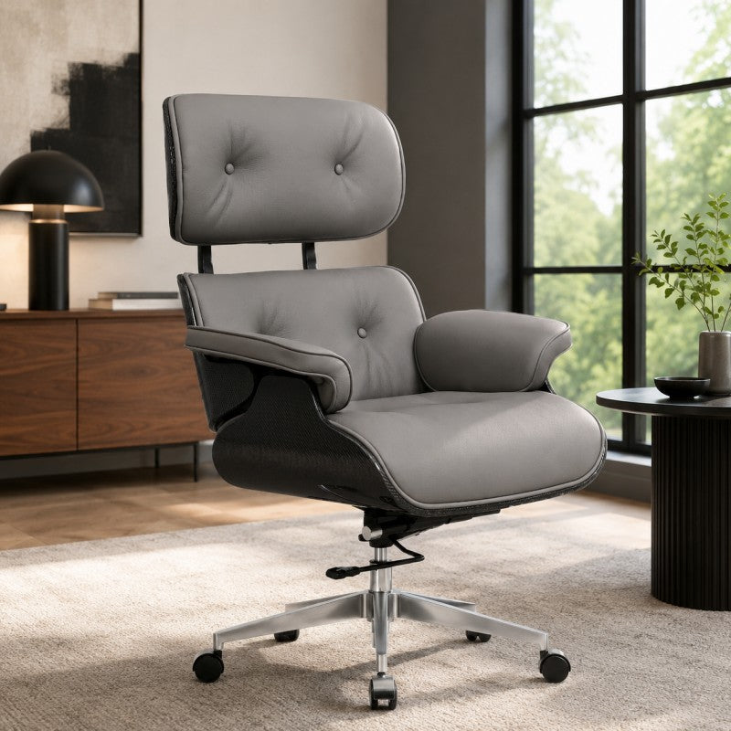 Swivel Lounge Office Chair – Gray