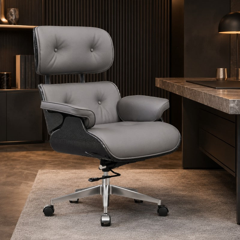 Swivel Lounge Office Chair – Gray