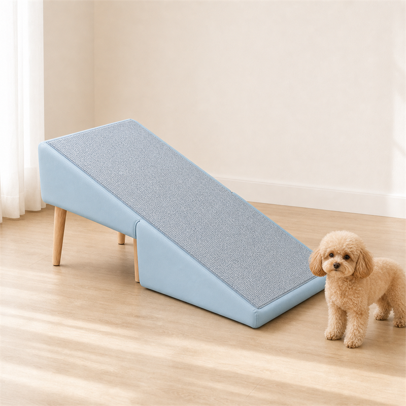 Pet Ramp Ottoman Stool – 2-in-1 Foldable Pet Step