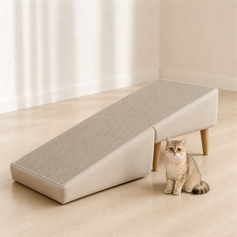 Pet Ramp Ottoman Stool – 2-in-1 Foldable Pet Step