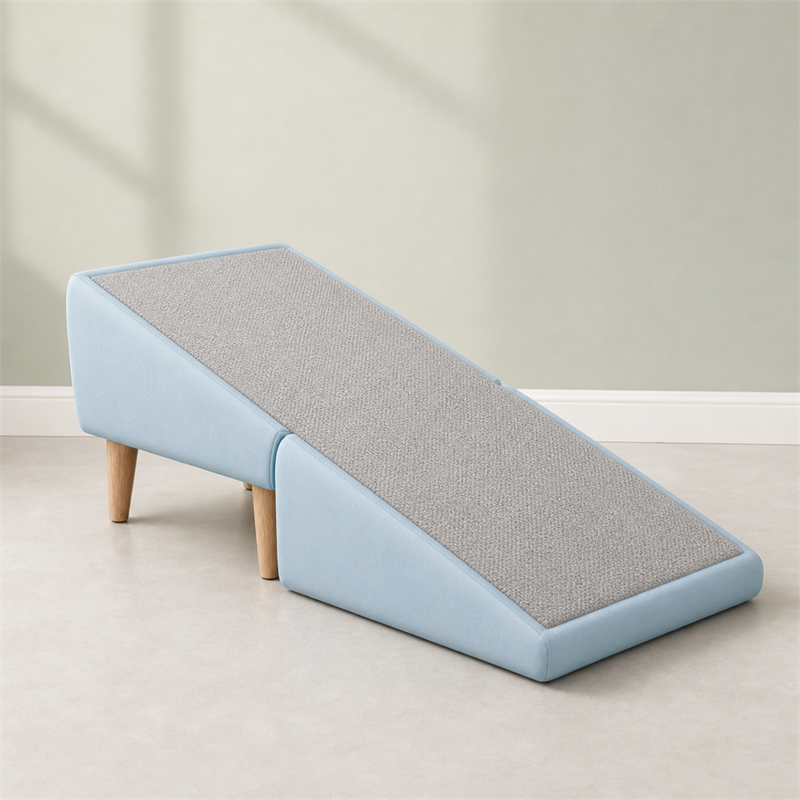 Pet Ramp Ottoman Stool – 2-in-1 Foldable Pet Step