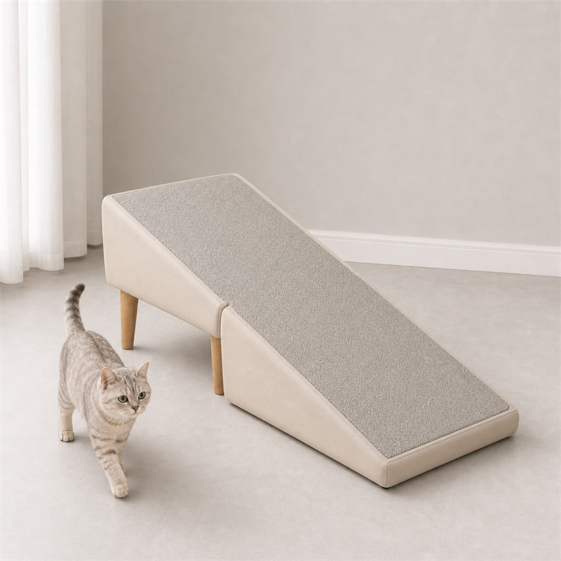Pet Ramp Ottoman Stool – 2-in-1 Foldable Pet Step