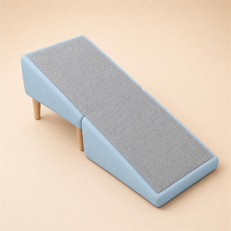 Pet Ramp Ottoman Stool – 2-in-1 Foldable Pet Step