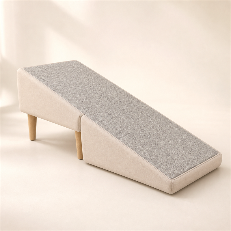 Pet Ramp Ottoman Stool – 2-in-1 Foldable Pet Step