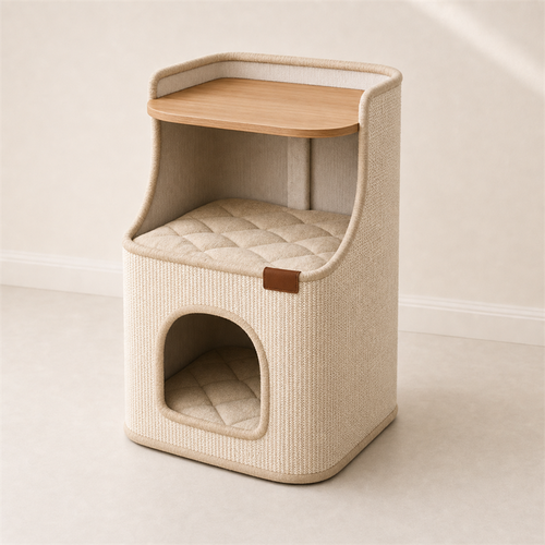 Cat House Side Table – 2-in-1 Pet House & Nightstand