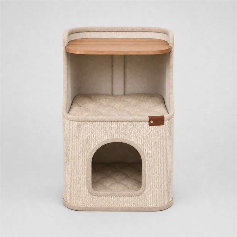 Cat House Side Table – 2-in-1 Pet House & Nightstand