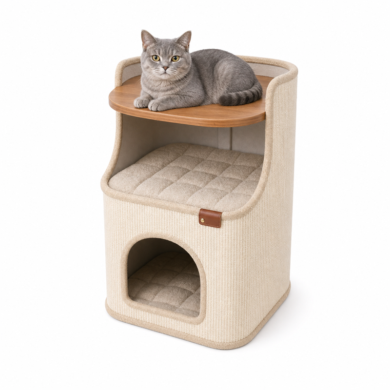Cat House Side Table – 2-in-1 Pet House & Nightstand
