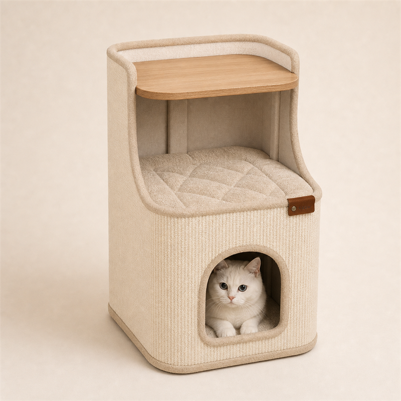 Cat House Side Table – 2-in-1 Pet House & Nightstand