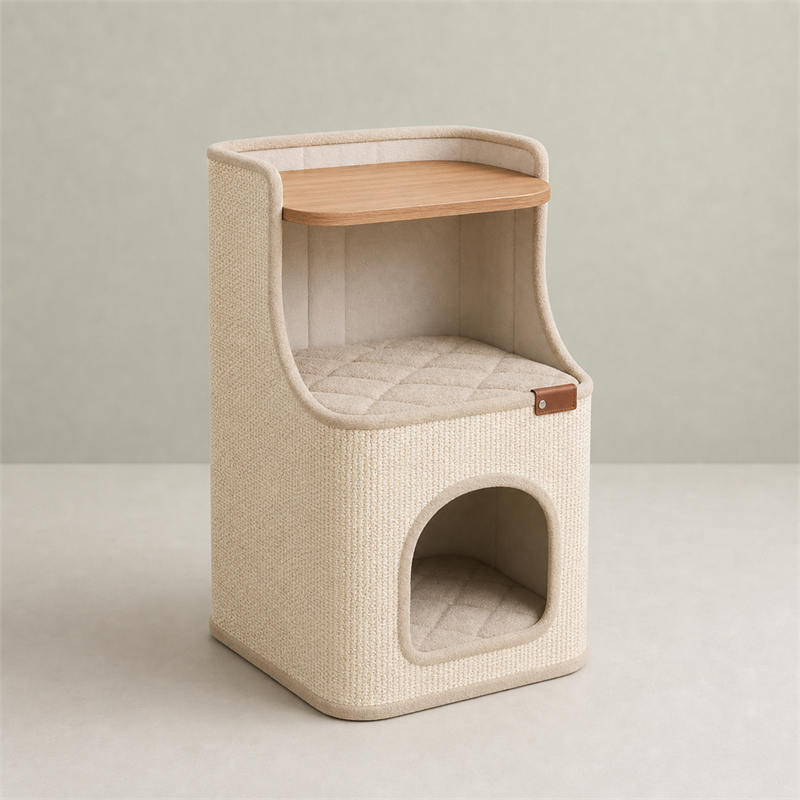 Cat House Side Table – 2-in-1 Pet House & Nightstand