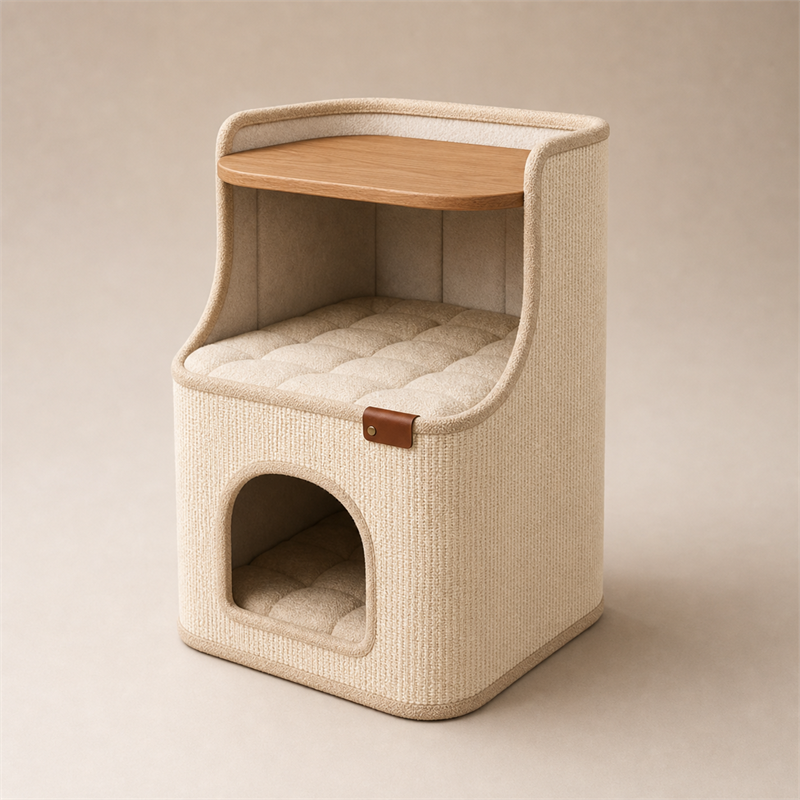 Cat House Side Table – 2-in-1 Pet House & Nightstand