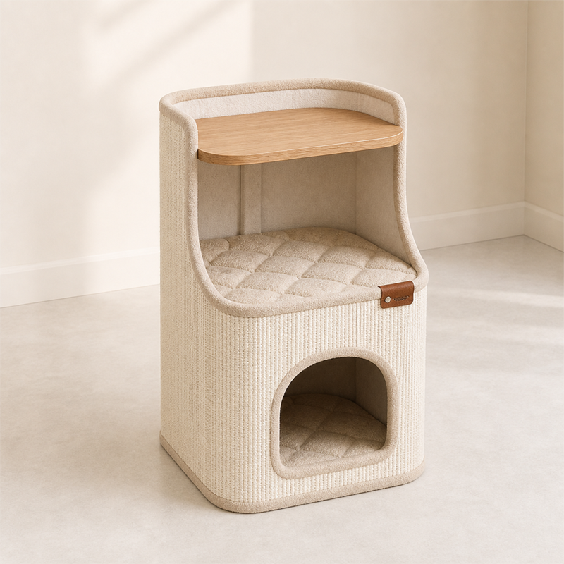 Cat House Side Table – 2-in-1 Pet House & Nightstand