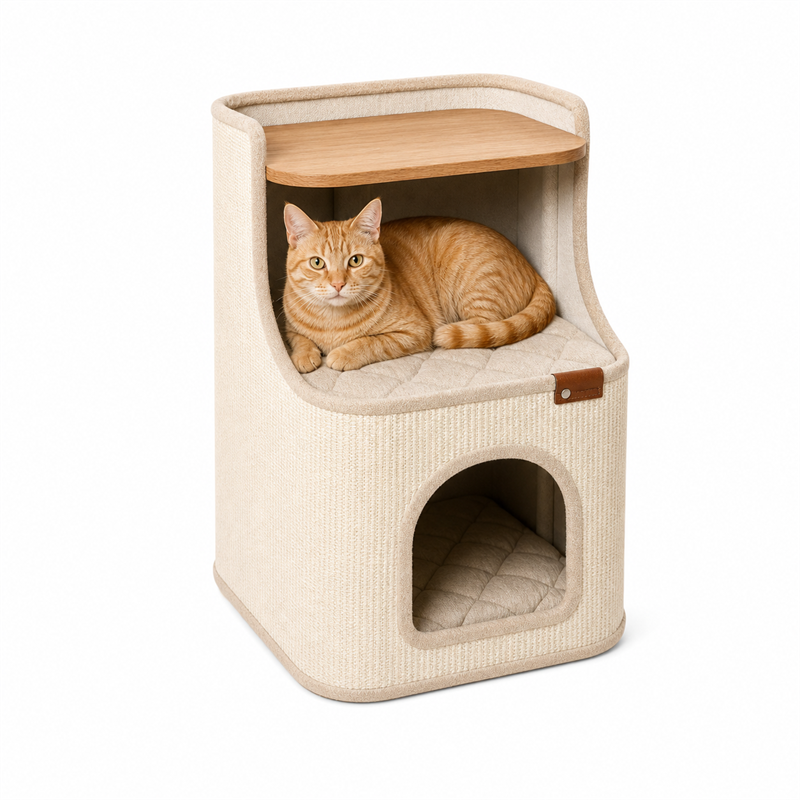 Cat House Side Table – 2-in-1 Pet House & Nightstand