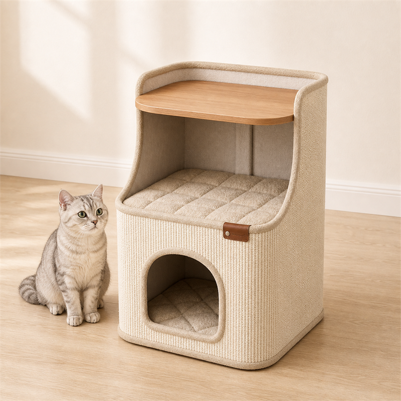 Cat House Side Table – 2-in-1 Pet House & Nightstand