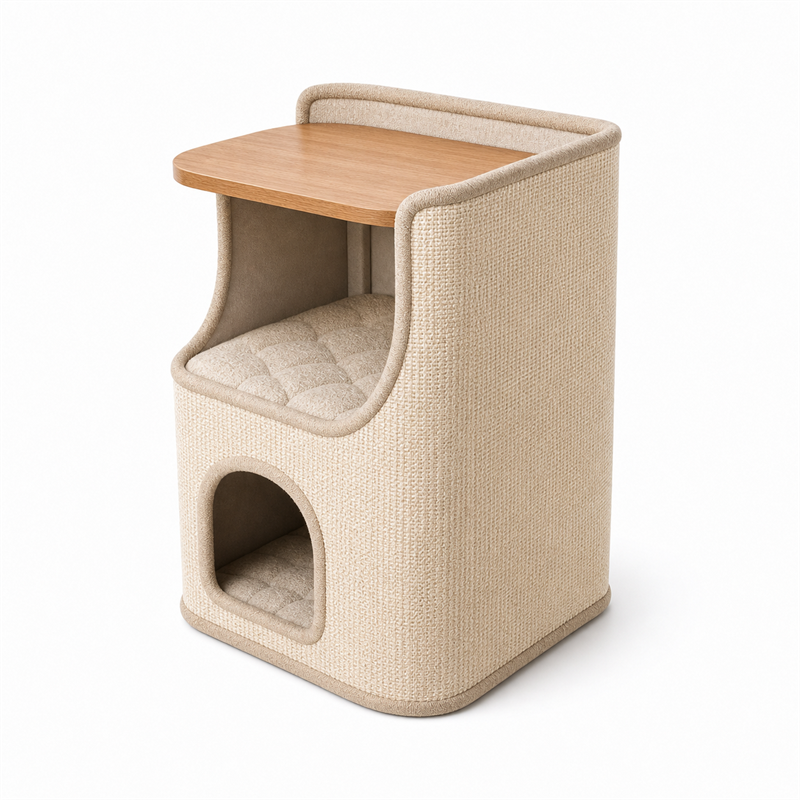 Cat House Side Table – 2-in-1 Pet House & Nightstand