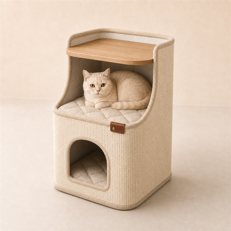 Cat House Side Table – 2-in-1 Pet House & Nightstand