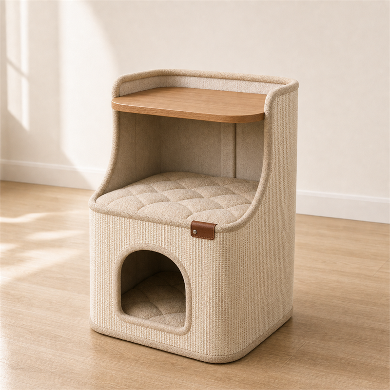 Cat House Side Table – 2-in-1 Pet House & Nightstand