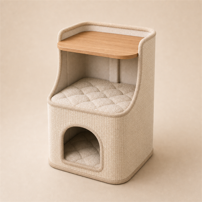 Cat House Side Table – 2-in-1 Pet House & Nightstand