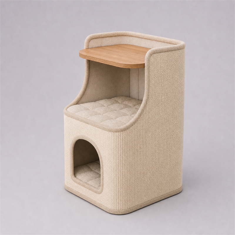 Cat House Side Table – 2-in-1 Pet House & Nightstand