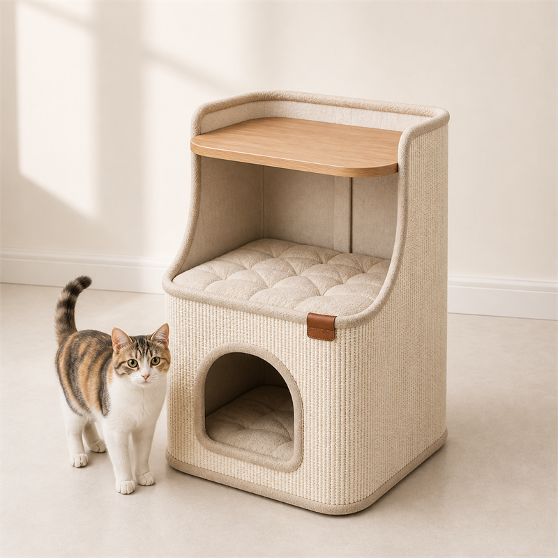 Cat House Side Table – 2-in-1 Pet House & Nightstand