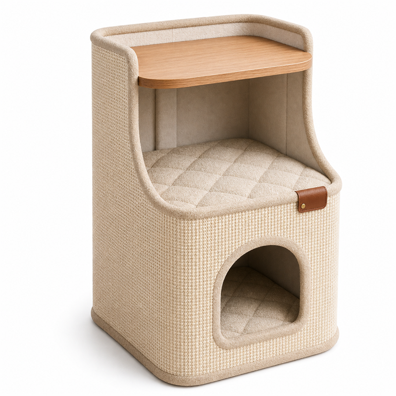 Cat House Side Table – 2-in-1 Pet House & Nightstand