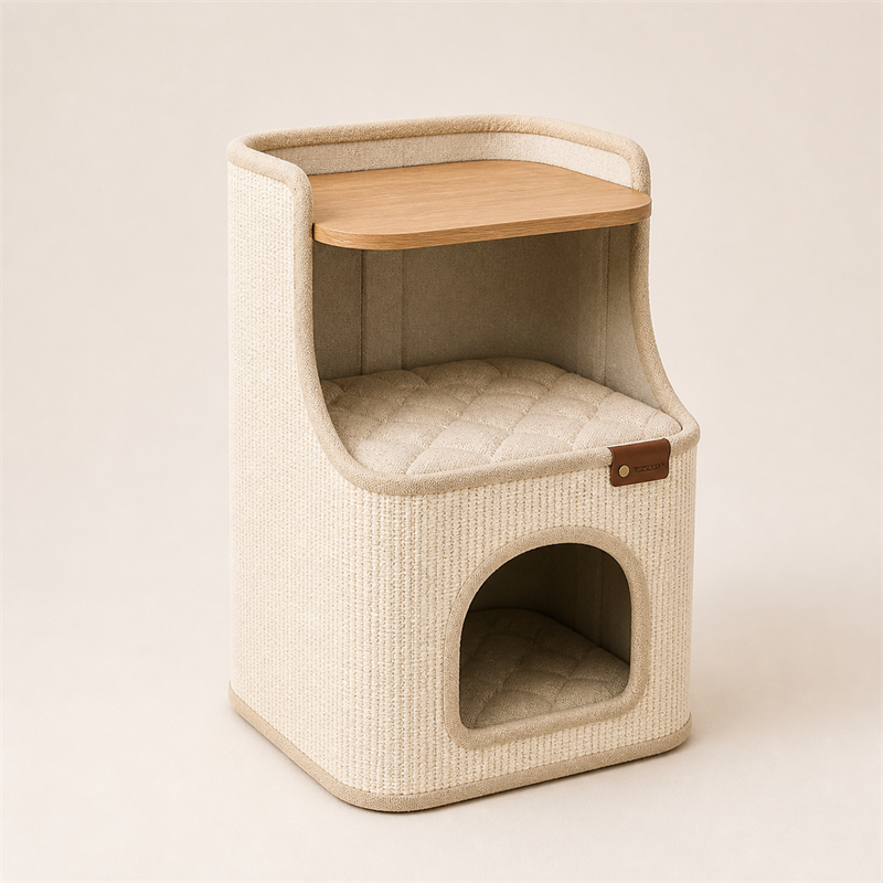 Cat House Side Table – 2-in-1 Pet House & Nightstand