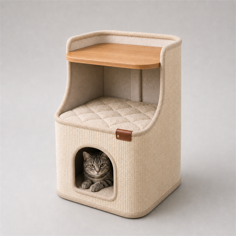 Cat House Side Table – 2-in-1 Pet House & Nightstand