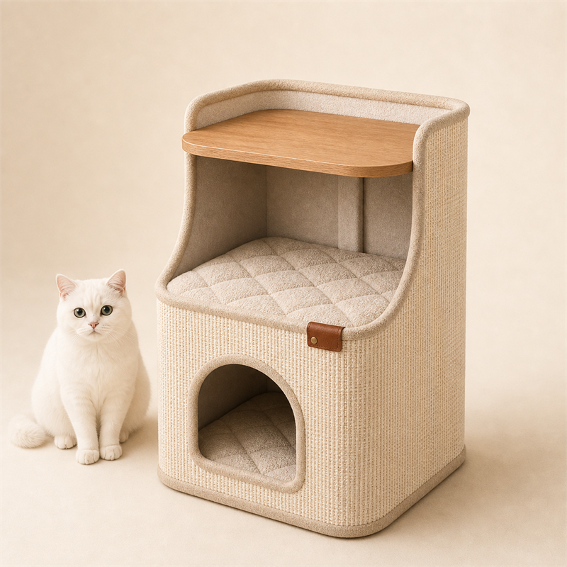 Cat House Side Table – 2-in-1 Pet House & Nightstand