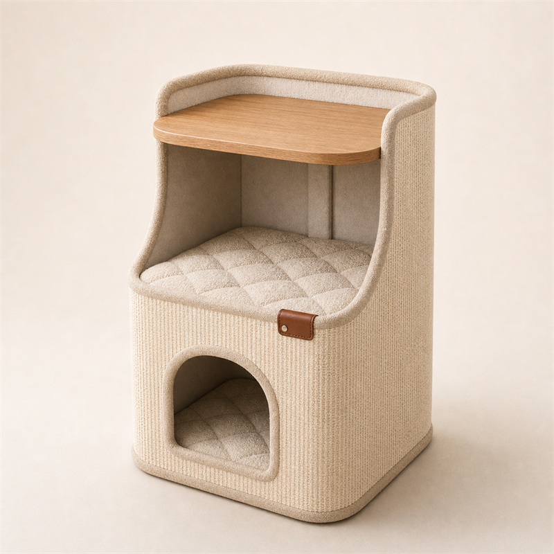 Cat House Side Table – 2-in-1 Pet House & Nightstand