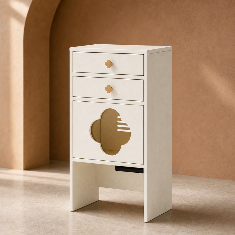 Cat Litter Box Cabinet – Hidden Enclosure with Drawers