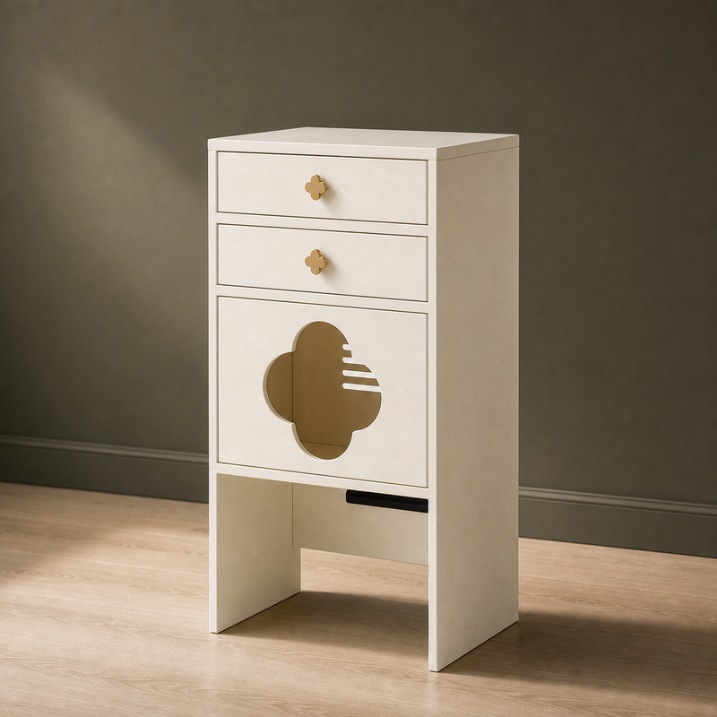 Cat Litter Box Cabinet – Hidden Enclosure with Drawers