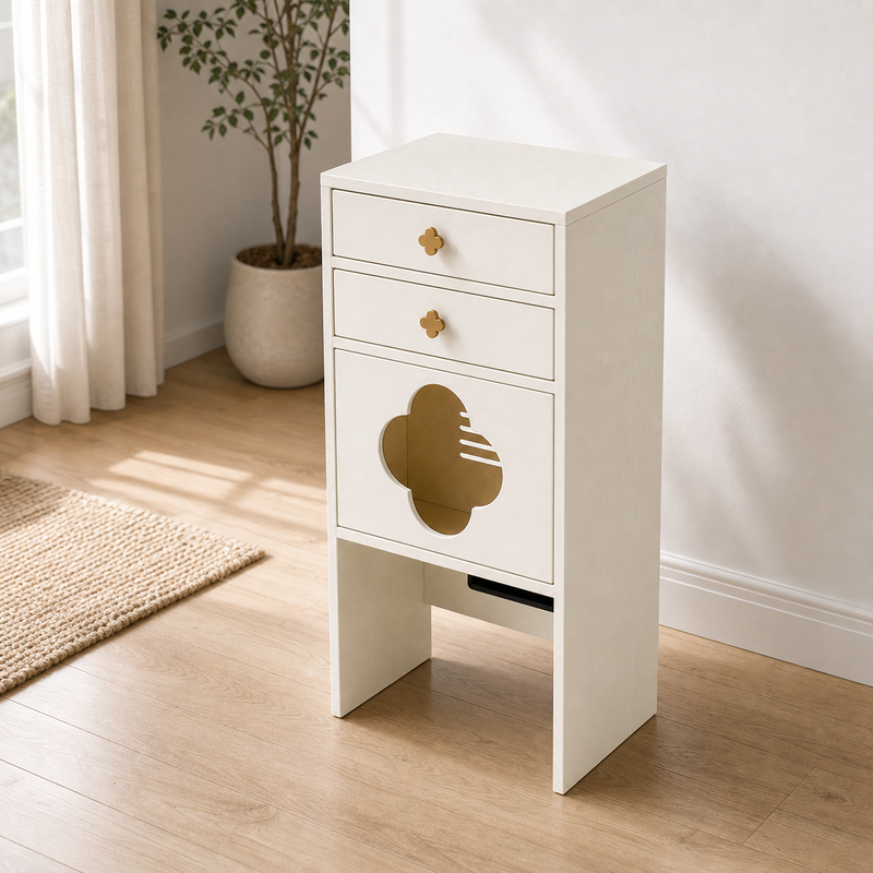 Cat Litter Box Cabinet – Hidden Enclosure with Drawers