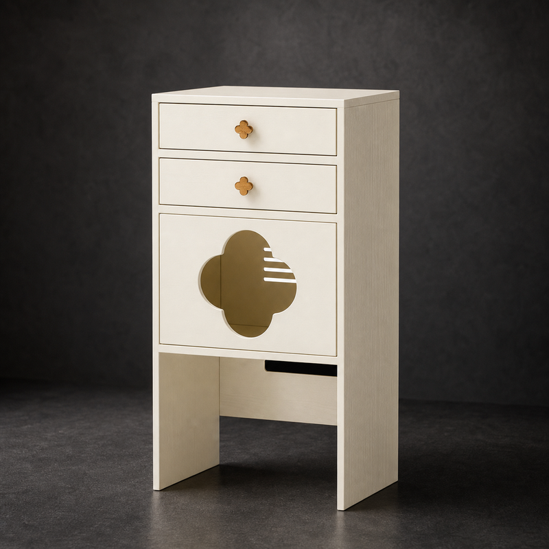 Cat Litter Box Cabinet – Hidden Enclosure with Drawers
